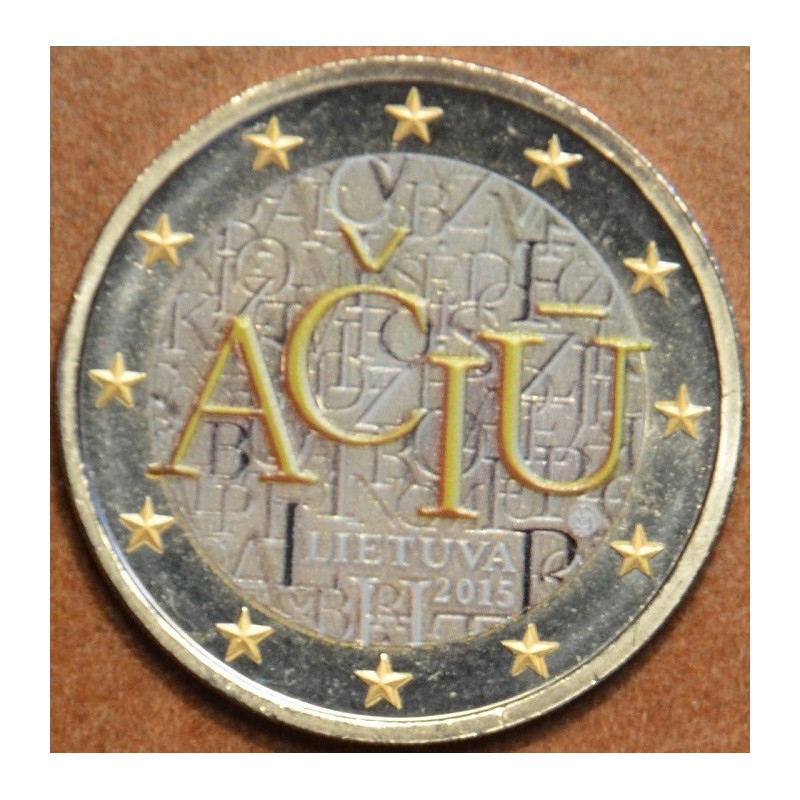 Euromince mince 2 Euro Litva 2015 - Aciu: litovský jazyk III. (fare...