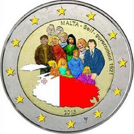 euroerme érme 2 Euro Málta 2013 - Málta történelme: saját kormány 1...