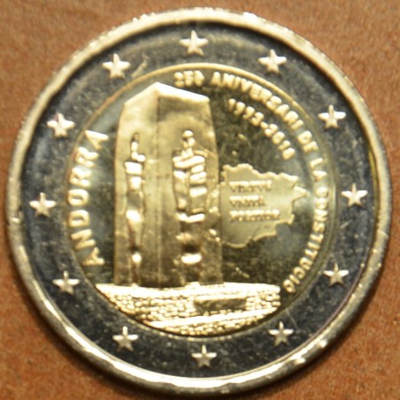 euroerme érme 2 Euro Andorra 2018 - Az andorrai alkotmány 25. évfor...
