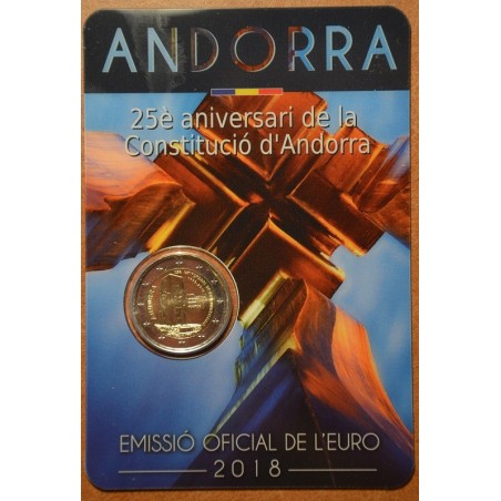 Euromince mince 2 Euro Andorra 2018 - 25. výročie ústavy Andorry (B...