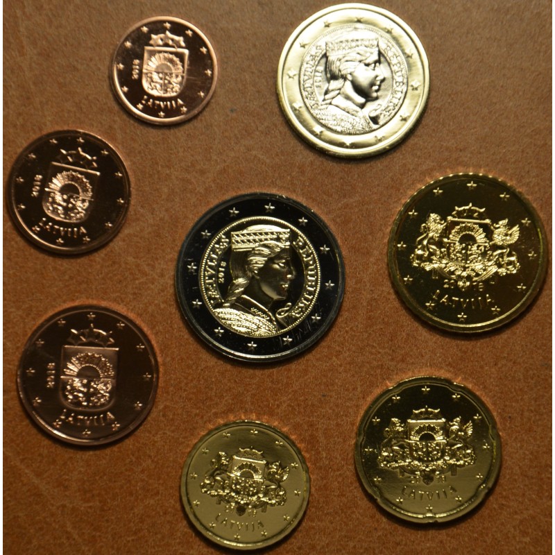 Euromince mince Lotyšsko 2018 sada 8 euromincí (UNC)