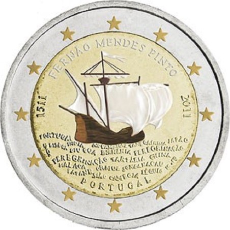 Euromince mince 2 Euro Portugalsko 2011 - 500 rokov od narodenia Me...