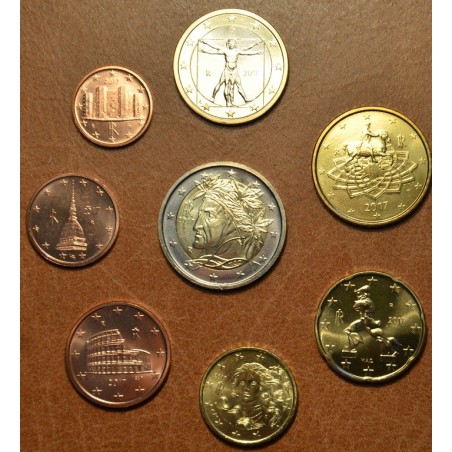 eurocoin eurocoins Set of 8 coins Italy 2017 (UNC)
