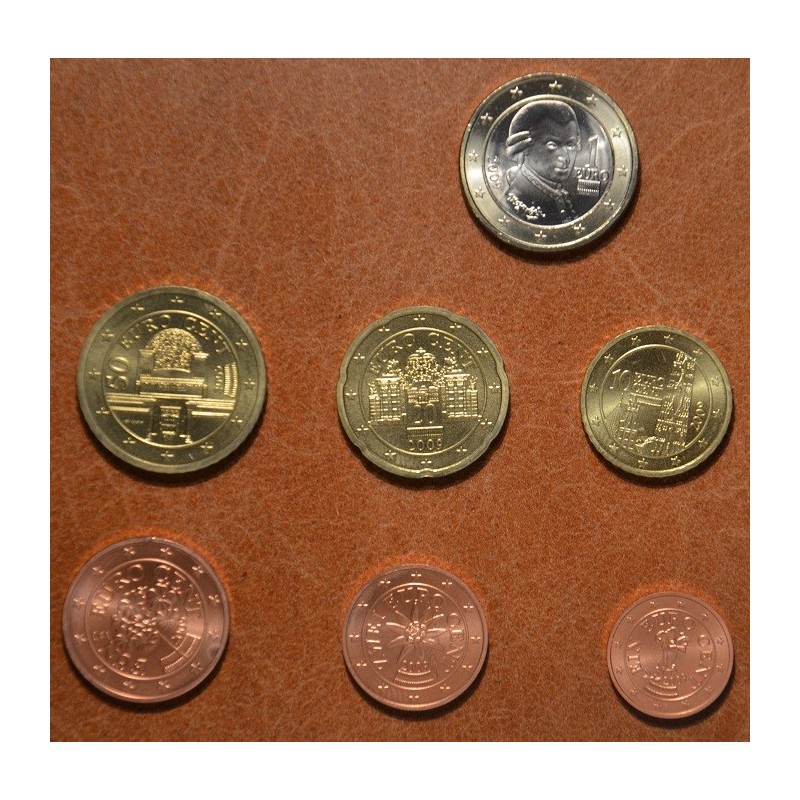 eurocoin eurocoins Set of 7 coins Austria 2018 (UNC)