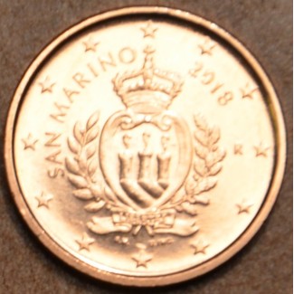 Euromince mince 1 cent San Marino 2018 - Nový design (UNC)