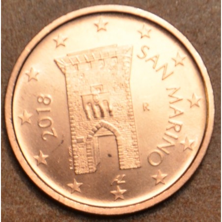 Euromince mince 2 cent San Marino 2018 - Nový design (UNC)