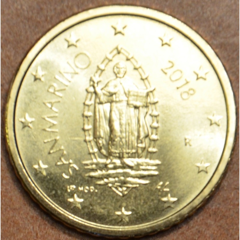 Euromince mince 50 cent San Marino 2018 - Nový design (UNC)