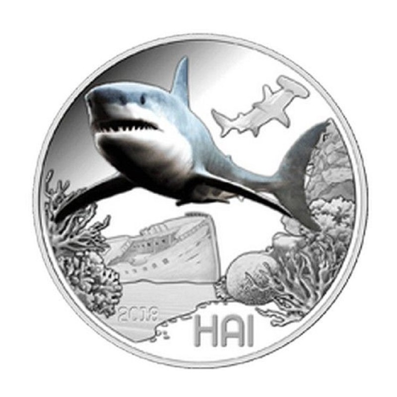 Euromince mince 3 Euro Rakúsko 2018 - Žralok (UNC)