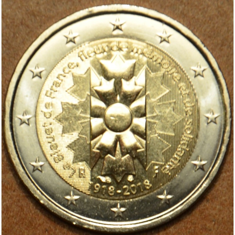 Euromince mince Poškodená 2 Euro Francúzsko 2018 - Bleuet de France...