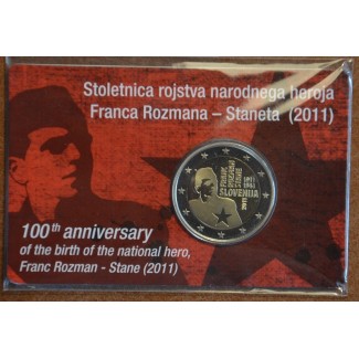 2 Euro Slovenia 2011 - 100th anniversary of the birth of Franc Rozman (Proof)