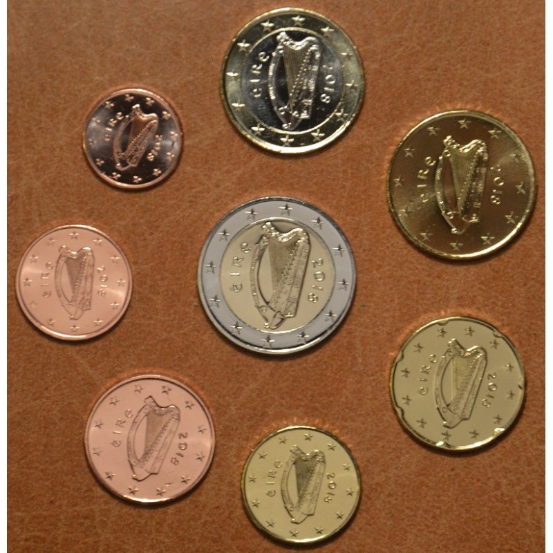 eurocoin eurocoins Set of 8 coins Ireland 2018 (UNC)