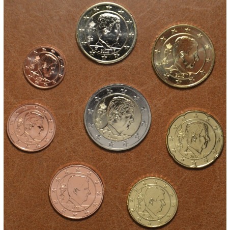 Euromince mince Belgicko 2018 sada 8 mincí Kráľ Filip (UNC)