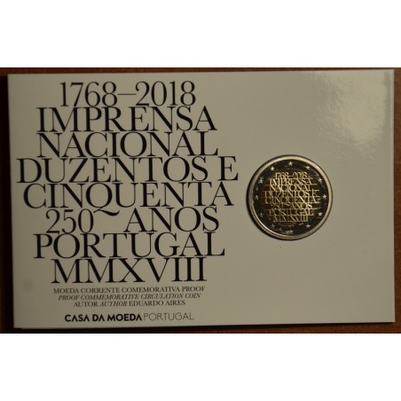 Euromince mince 2 Euro Portugalsko 2018 - 250 rokov mincovne INCM (...