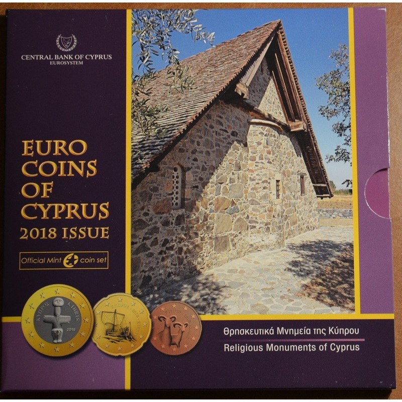 eurocoin eurocoins Cyprus 2018 set of 8 eurocoins (BU)