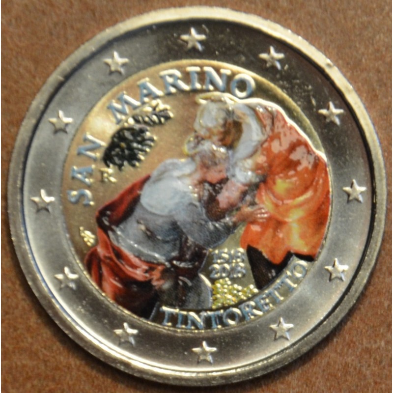 eurocoin eurocoins 2 Euro San Marino 2018 - Tintoretto (colored UNC)
