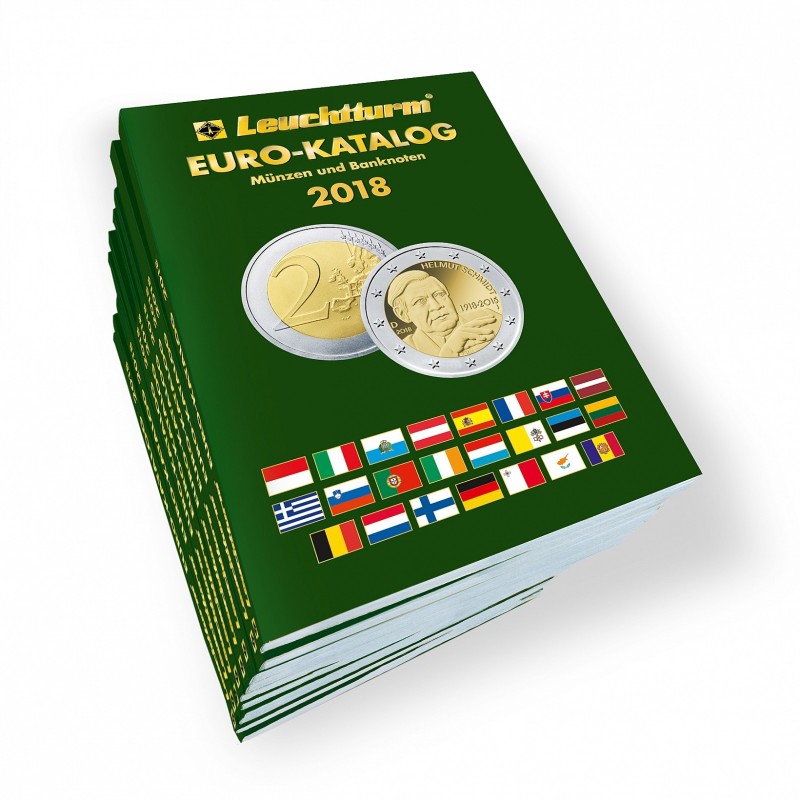 Euromince mince Leuchtturm katalóg Euro meny 2018 (v nemčine)