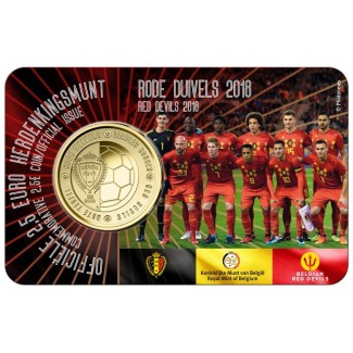 eurocoin eurocoins 2,5 Euro Belgium 2018 Red devils (BU)
