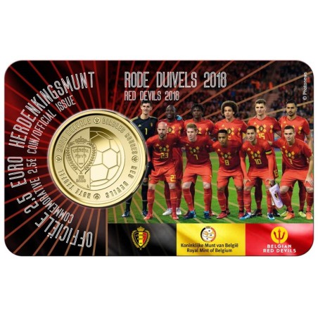 eurocoin eurocoins 2,5 Euro Belgium 2018 Red devils (BU)