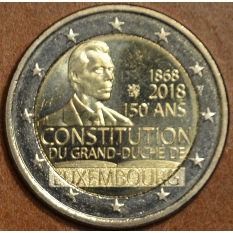 Euromince mince 2 Euro Luxembursko 2018 - 150. výročie ústavy (UNC)