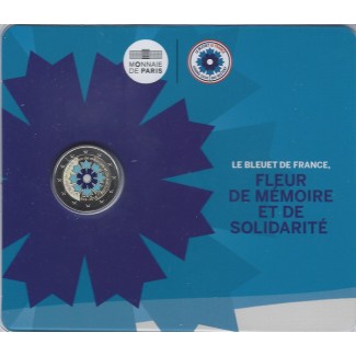 Euromince mince 2 Euro Francúzsko 2018 - Bleuet de France (francúzs...