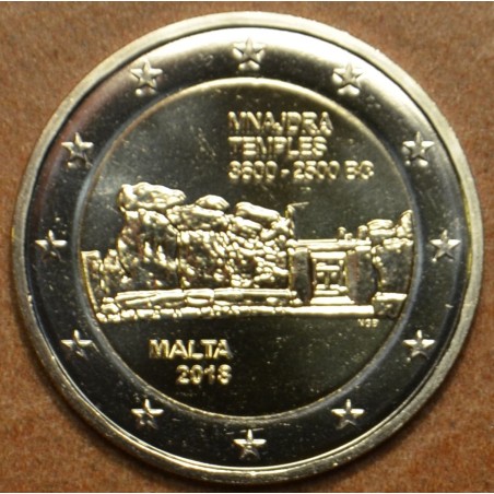 eurocoin eurocoins 2 Euro Malta 2018 Mnajdra - mintmark \\"F\\" (UNC)