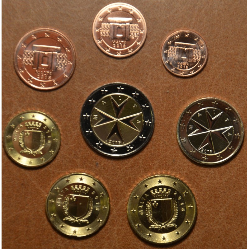 eurocoin eurocoins Set of 8 eurocoins Malta 2018 (UNC)