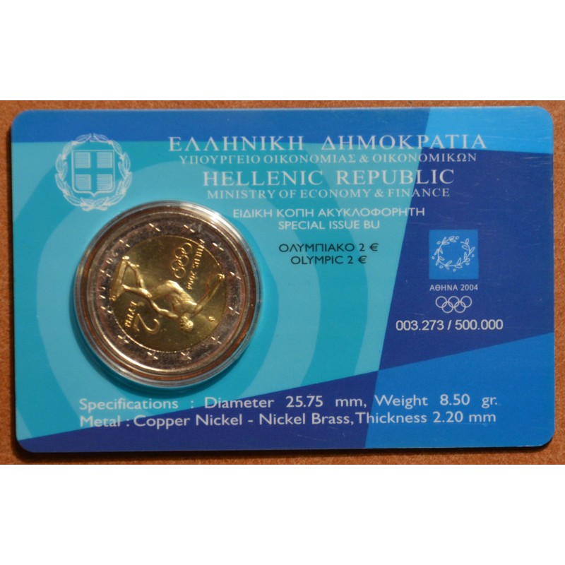 euroerme érme 2 Euro Görögország 2004 - A 2004-es Athéni olimpiai j...