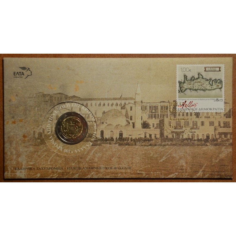 Euromince mince 2 Euro Grécko 2013 - 100 rokov únie s Krétou numizm...
