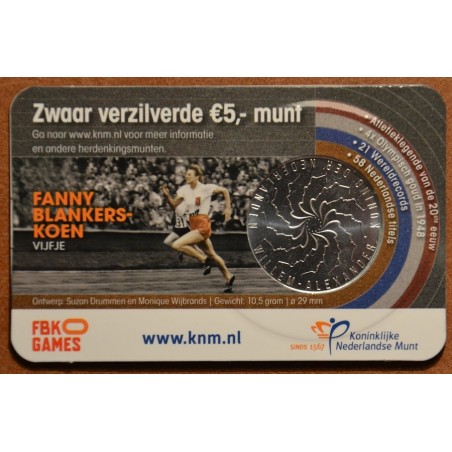 Euromince mince 5 Euro Holandsko 2018 - Fanny Blankers Koen (UNC)