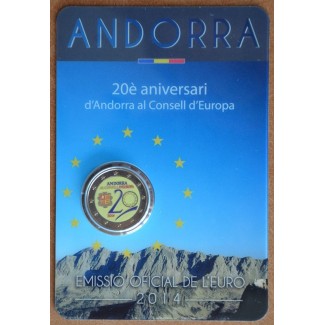 2 Euro Andorra 2014 - Admission to Council of Europe II.  (colored UNC)
