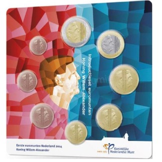 Euromince mince Sada 8 mincí Holandsko 2014 (UNC)