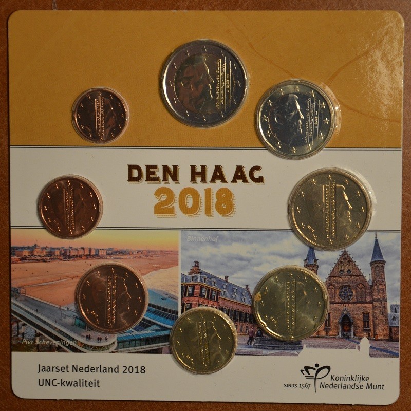 Euromince mince Sada 8 mincí Holandsko 2018 (UNC)
