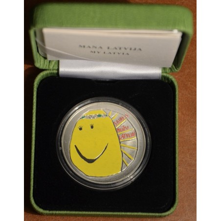 Euromince mince 5 Euro Lotyšsko 2018 Moje Lotyšsko (Proof)