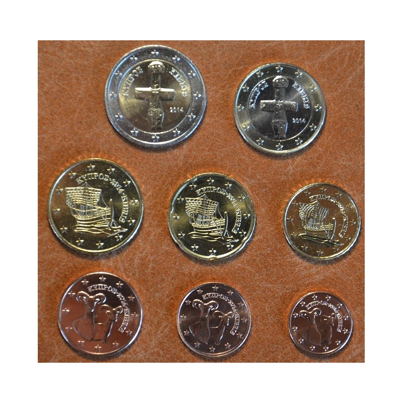 eurocoin eurocoins Set of 8 eurocoins Cyprus 2014 (UNC)