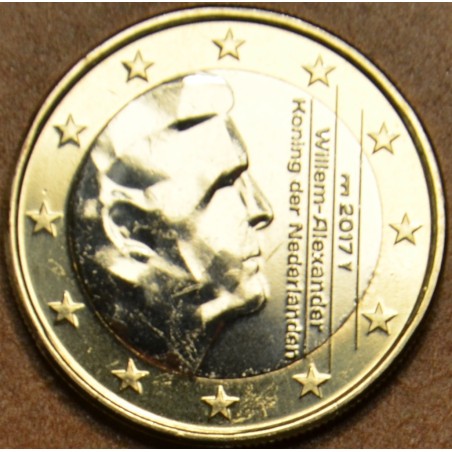 Euromince mince 1 Euro Holandsko 2017 so značkou most (UNC)