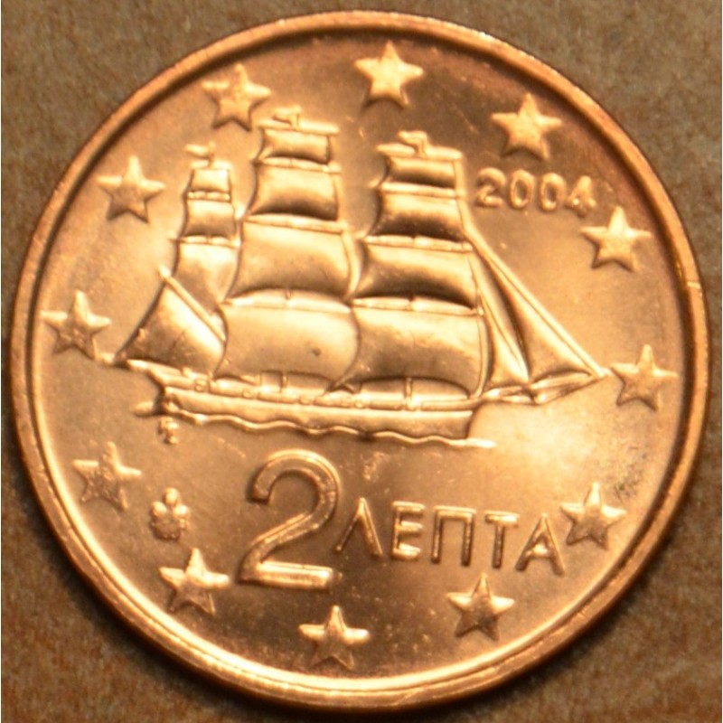 eurocoin eurocoins 2 cent Greece 2004 (UNC)