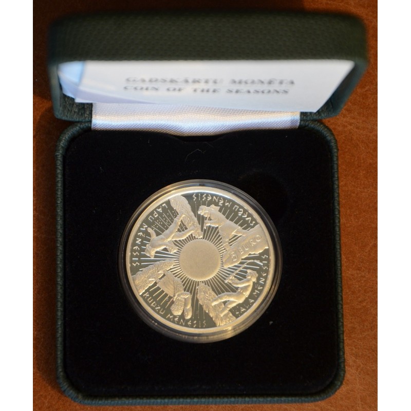 euroerme érme 5 Euro Lettország 2014 - Évszakok érméje (Proof)