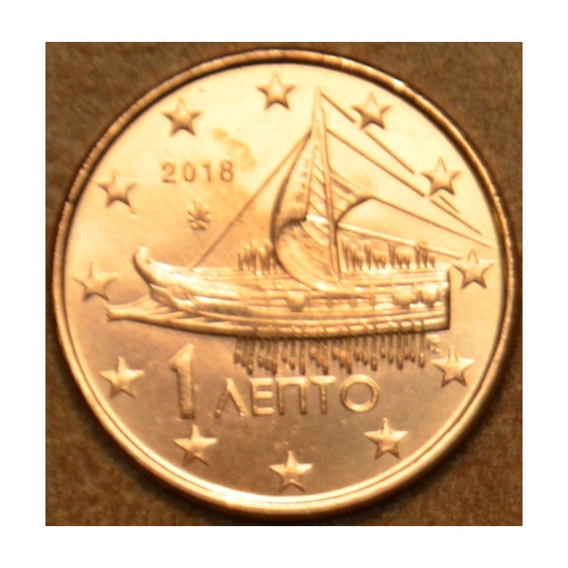 eurocoin eurocoins 1 cent Greece 2018 (UNC)