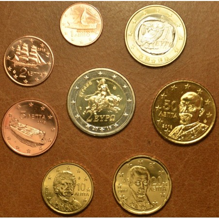 Euromince mince Sada 8 euromincí Grécko 2018 (UNC)