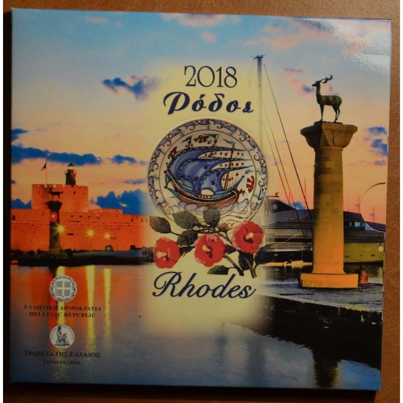 Euromince mince Grécko 2018 sada mincí - Rodos (BU)