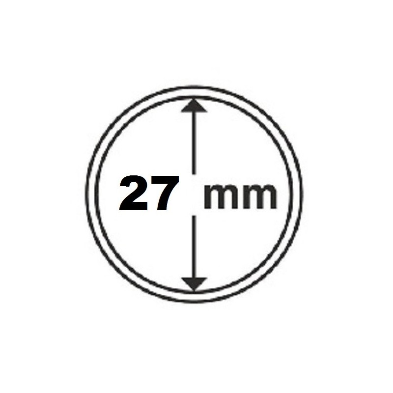 Euromince mince 27 mm Leuchtturm kapsula na nemecké 5 euro mince (1...