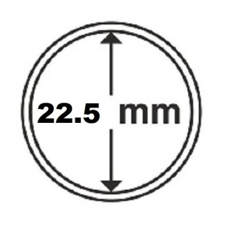 euroerme érme 22,5 mm Leuchtturm kapszula 20 centes érmékre