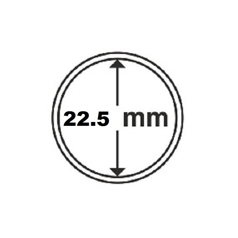 eurocoin eurocoins 22,5 mm Leuchtturm capsula for 20 cent coins