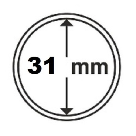euroerme érme 31 mm Leuchtturm kapszula