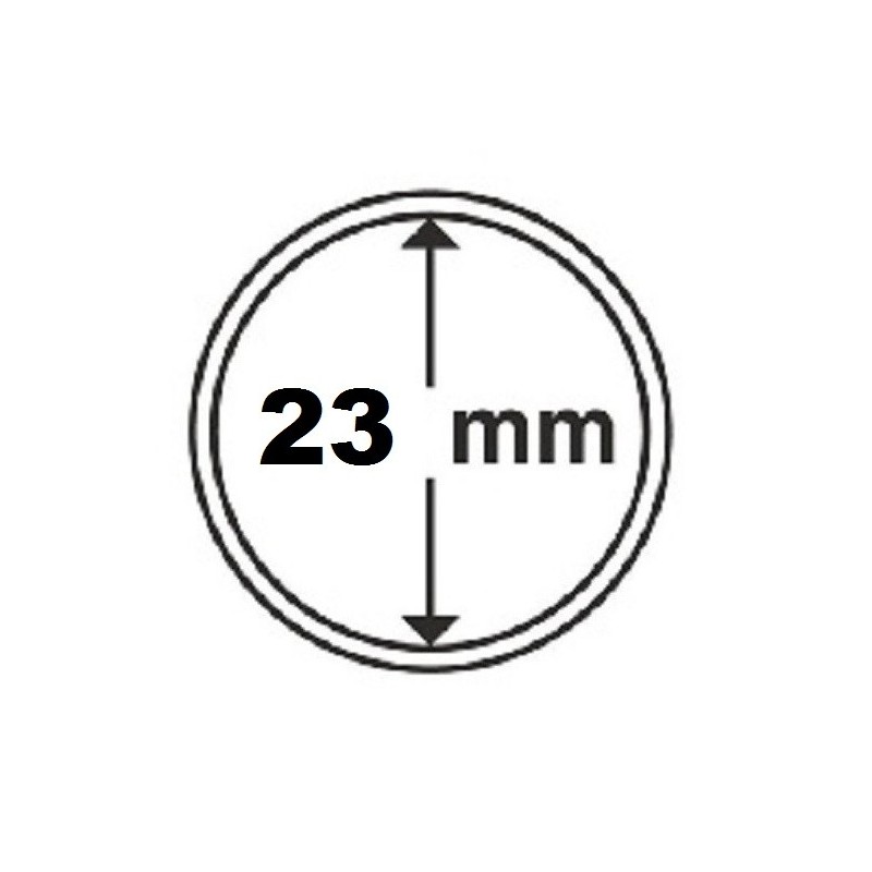 Euromince mince 23 mm Leuchtturm kapsula na 1 euro mince (10 ks)