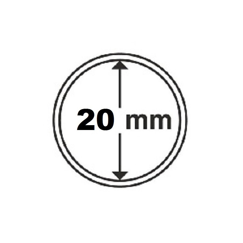 euroerme érme 20 mm Leuchtturm kapszula 10 centes érmére