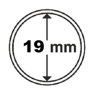 euroerme érme 19 mm Leuchtturm kapszula 2 centes érmére