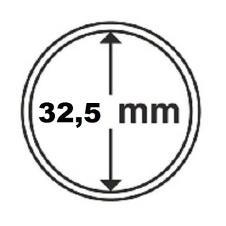 euroerme érme 32,5 mm Leuchtturm 10 kapszula a szlovén 3 eurós érmére
