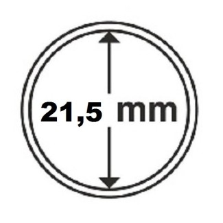Euromince mince 21,5 mm Leuchtturm kapsula na 5 centovú mincu (10 ks)