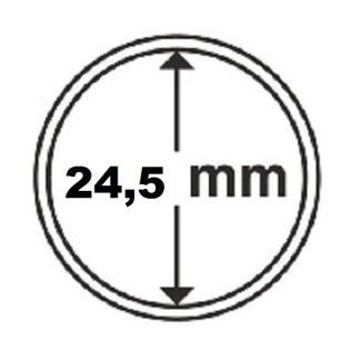 euroerme érme 24,5 mm Leuchtturm 10 kapszula 50 centes érmére